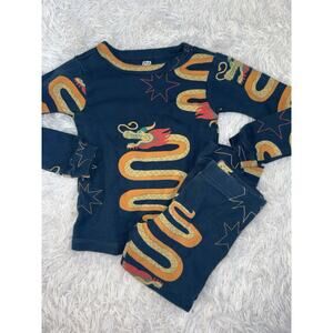 Tea Collection Boys Sz. 3 Two Pc. Snake Design Pj Set. Cute, Grt. Shape
